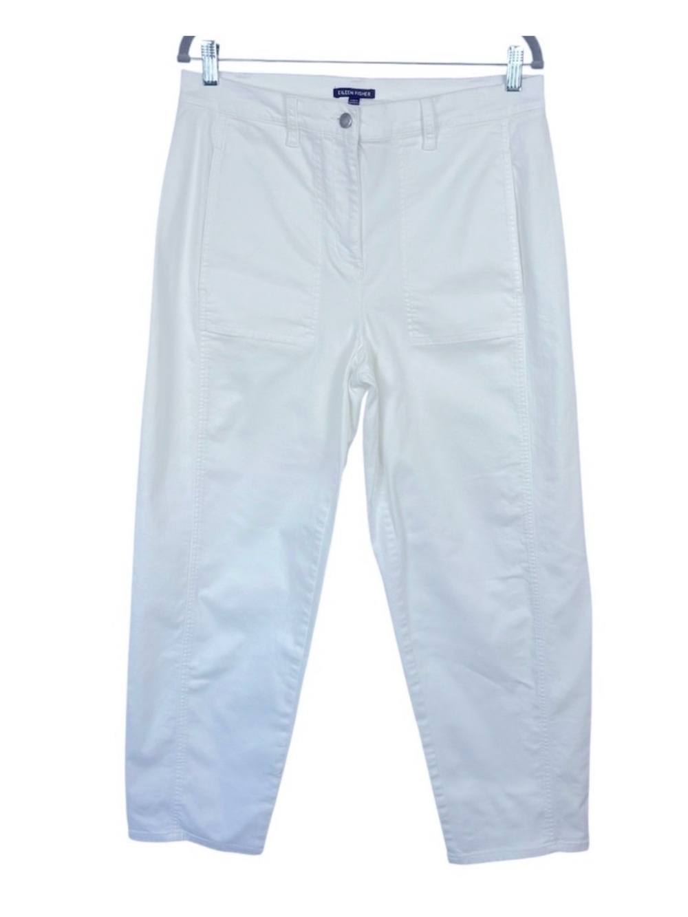Eileen Fisher Organic Cotton Lantern Ankle Length Jeans New Without Tags - Picture 4 of 7